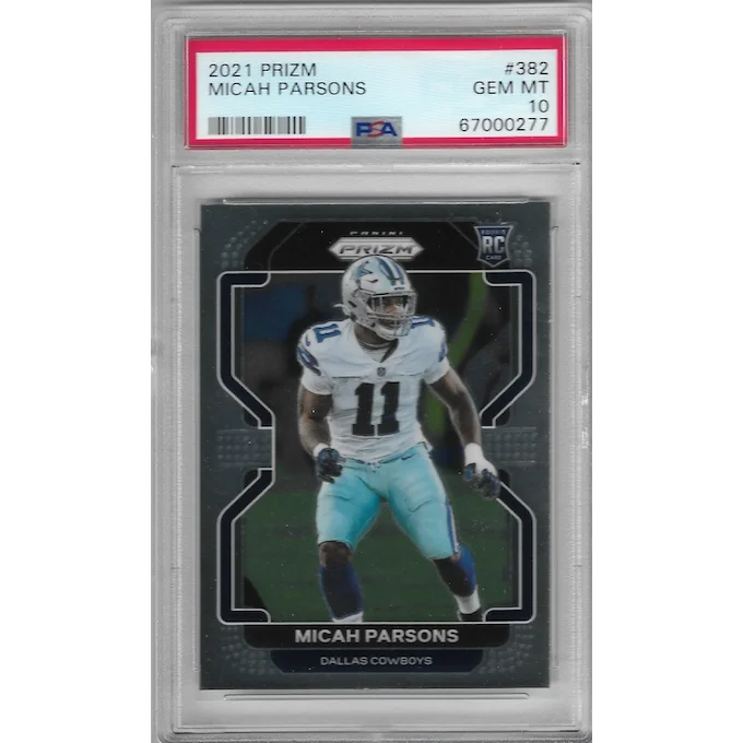 PSA Graded 2021 Prizm Micah Parsons Rookie Card ready to own