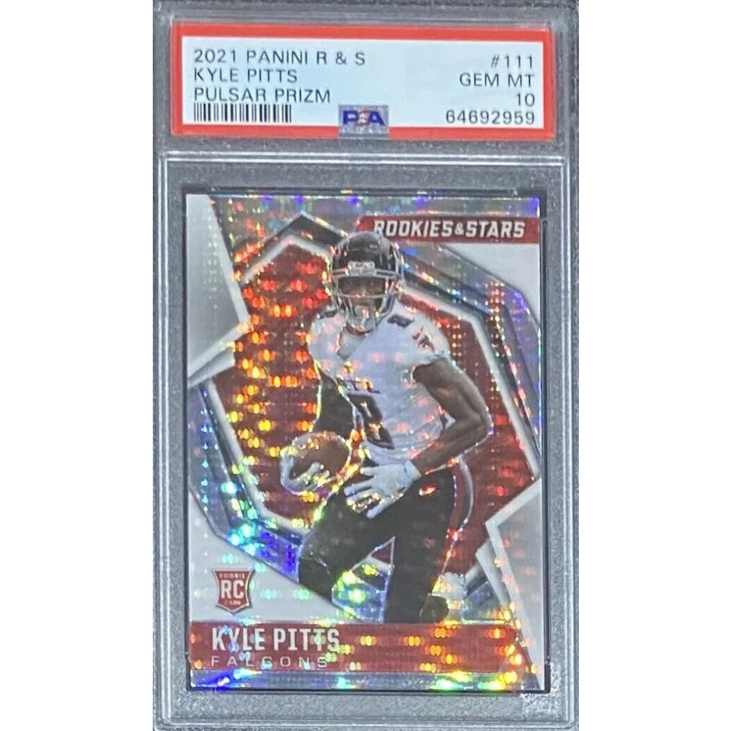 Graded PSA 10 2021 Panini Kyle Pitts Pulsar Prizm Rookie Falcons RC