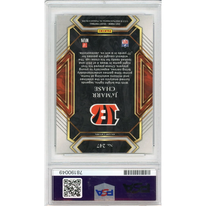 Graded JaMarr Chase football sports card PSA 10 Gem Mint Rookie Pristine condition