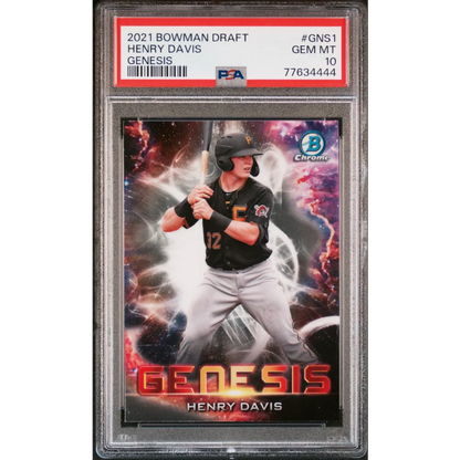 PSA 10 Graded 2021 Bowman Draft Henry Davis #GNS1 Rookie Card