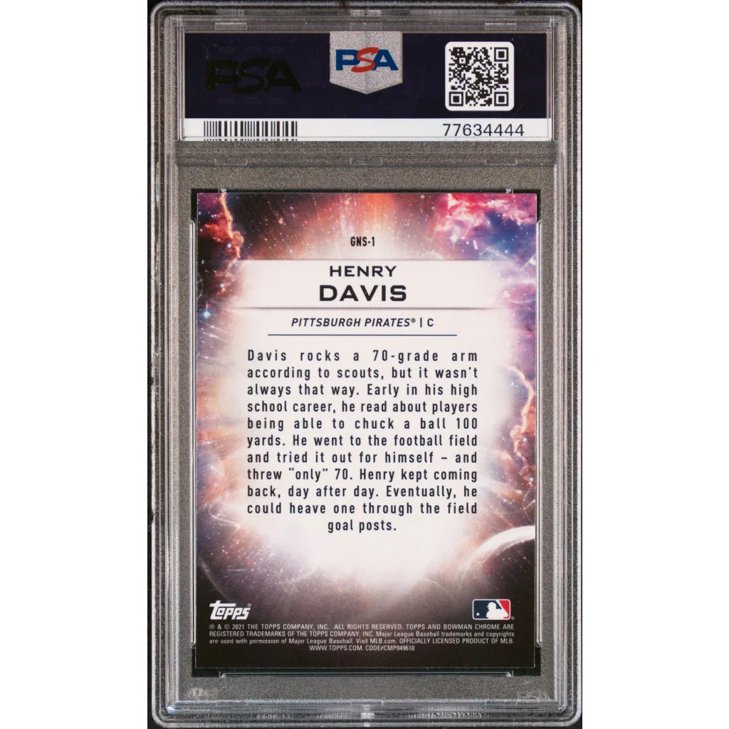 PSA 10 Graded 2021 Topps Bowman Draft Henry Davis Rookie RC Card