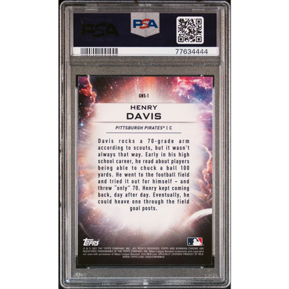 PSA 10 Graded 2021 Topps Bowman Draft Henry Davis Rookie RC Card