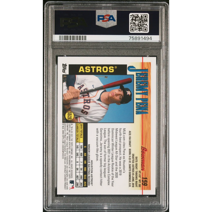 PSA graded Jeremy Peña 2021 Bowman Heritage Chrome baseball card for collectors