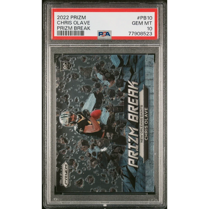 Graded 2022 Panini Prizm Chris Olave #PB10 Prizm Break Rookie RC Football Card PSA 10 Gem Mint | Hall of Fame Sports Memorabilia | vintageantiquesgifts.com