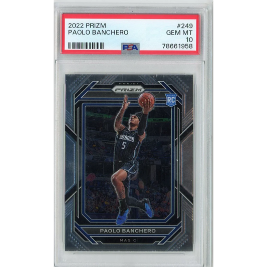 2022 Prizm Paolo Banchero Rookie Card PSA GEM MT 10 in product PSA 10 Paolo Banchero 2022 Prizm Rookie Card Gem Mint Perfection