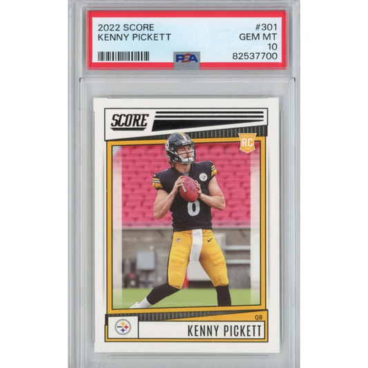 PSA graded Kenny Pickett 2022 Score rookie football card for collectors
