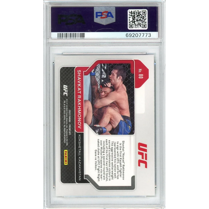Graded 2022 Prizm UFC Shavkat Rakhmonov #80 Rookie RC UFC MMA Card PSA 10 Gem Mint | PSA 10 Gem Mint Graded Rookie Card | vintageantiquesgifts.com