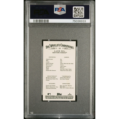 Graded 2022 Topps Allen & Ginter Chrome Luis Gil #191 Mini Rookie RC Baseball Card PSA 10 Gem Mint | PSA 10 Gem Mint Graded Rookie Card | vintageantiquesgifts.com