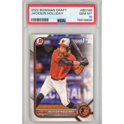 Graded PSA 10 2022 Bowman Draft Jackson Holliday Rookie Card