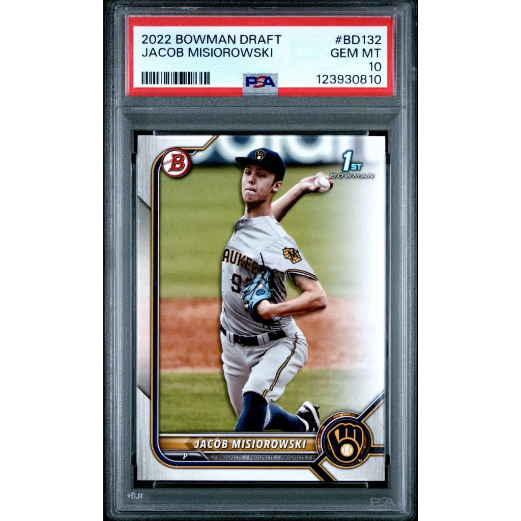 2022 Bowman Draft Jacob Misiorowski PSA 10 Gem Mint Rookie Card