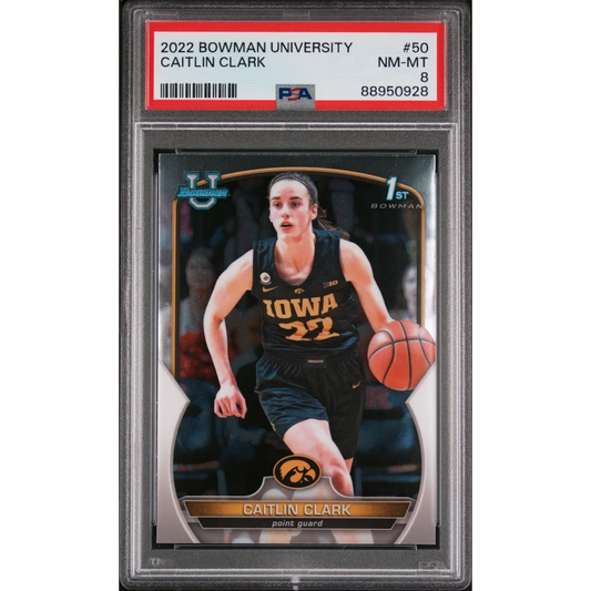 PSA graded Caitlin Clark Bowman basketball card for collectors