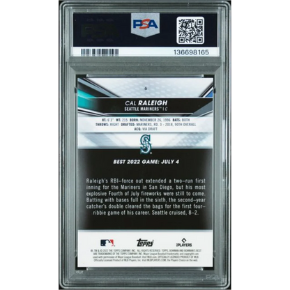 Graded 2022 Topps Bowmans Best Cal Raleigh 6 Rookie RC Baseball Card PSA 10 Gem Mint | PSA 10 Gem Mint Graded Rookie Card | vintageantiquesgifts.com