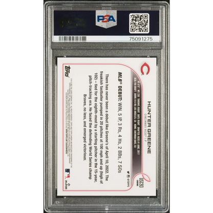 Graded Hunter Greene Rookie Card from the Survives Authentication Gauntlet product