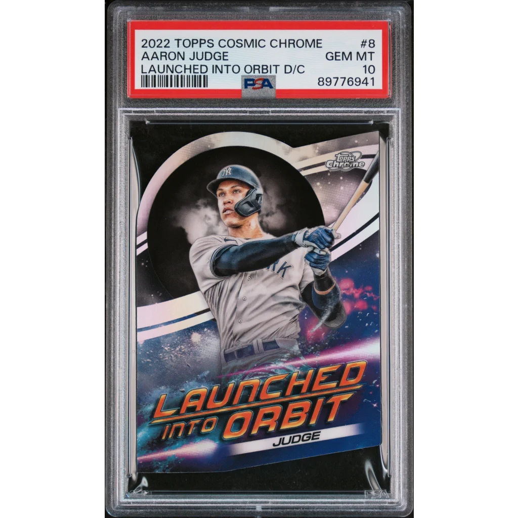 PSA graded Aaron Judge Launched Into Orbit baseball card for collectors
