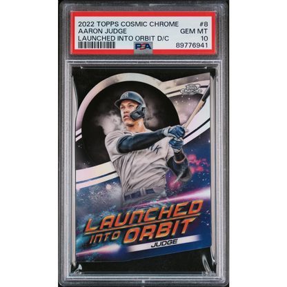 PSA graded Aaron Judge Launched Into Orbit baseball card for collectors