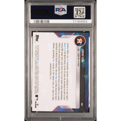 Graded 2022 Topps Now Jeremy Pena #1152 Rookie RC Baseball Card PSA 10 Gem Mint | PSA 10 Gem Mint Graded Rookie Card | vintageantiquesgifts.com