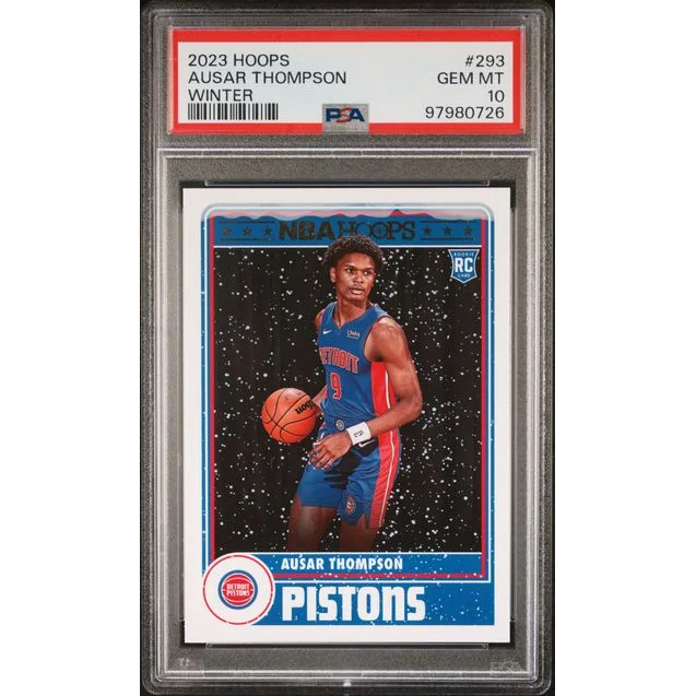 Graded 2023 Hoops Winter Ausar Thompson #293 Rookie RC PSA 10 Gem Mint