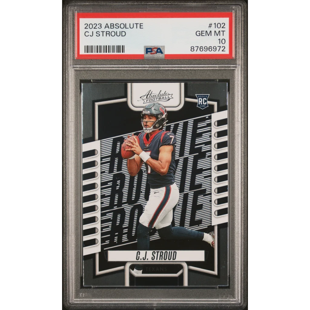 Graded 2023 Panini Absolute CJ Stroud #102 Rookie RC Football Card PSA 10 Gem Mint | Hall of Fame Sports Memorabilia | vintageantiquesgifts.com