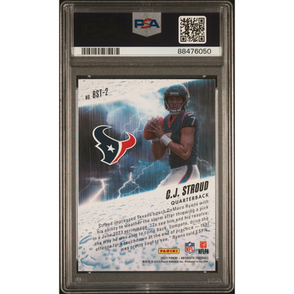 Graded 2023 Panini Absolute CJ Stroud #BST2 By Storm Rookie RC Football Card PSA 10 Gem Mint | PSA 10 Gem Mint Graded Rookie Card | vintageantiquesgifts.com