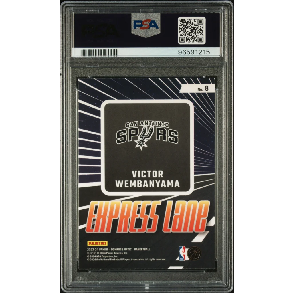 Graded PSA 10 Victor Wembanyama San Antonio Spurs rookie basketball card