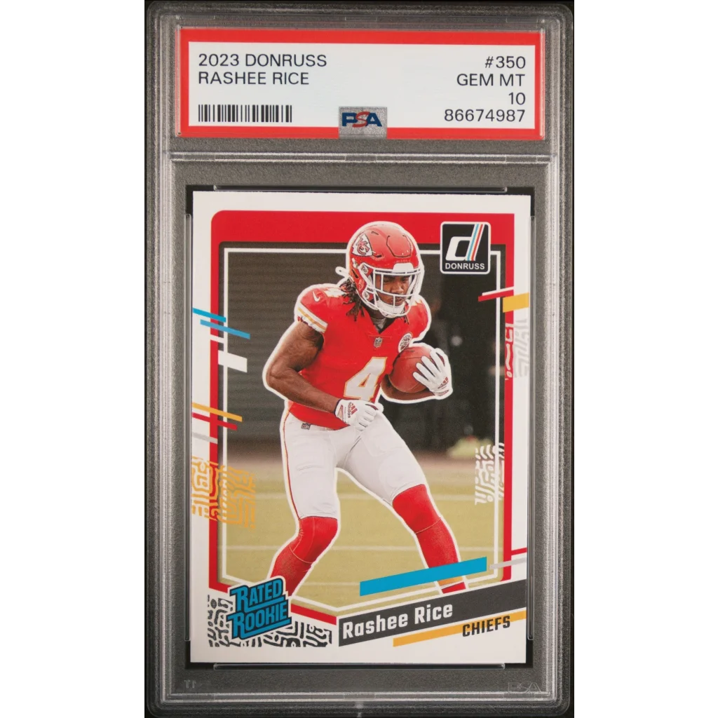 PSA Graded 2023 Donruss Rashee Rice Rookie Football Card image