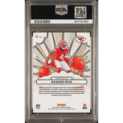 Graded Rashee Rice Bomb Squad Football Card ready to dominate in your collection