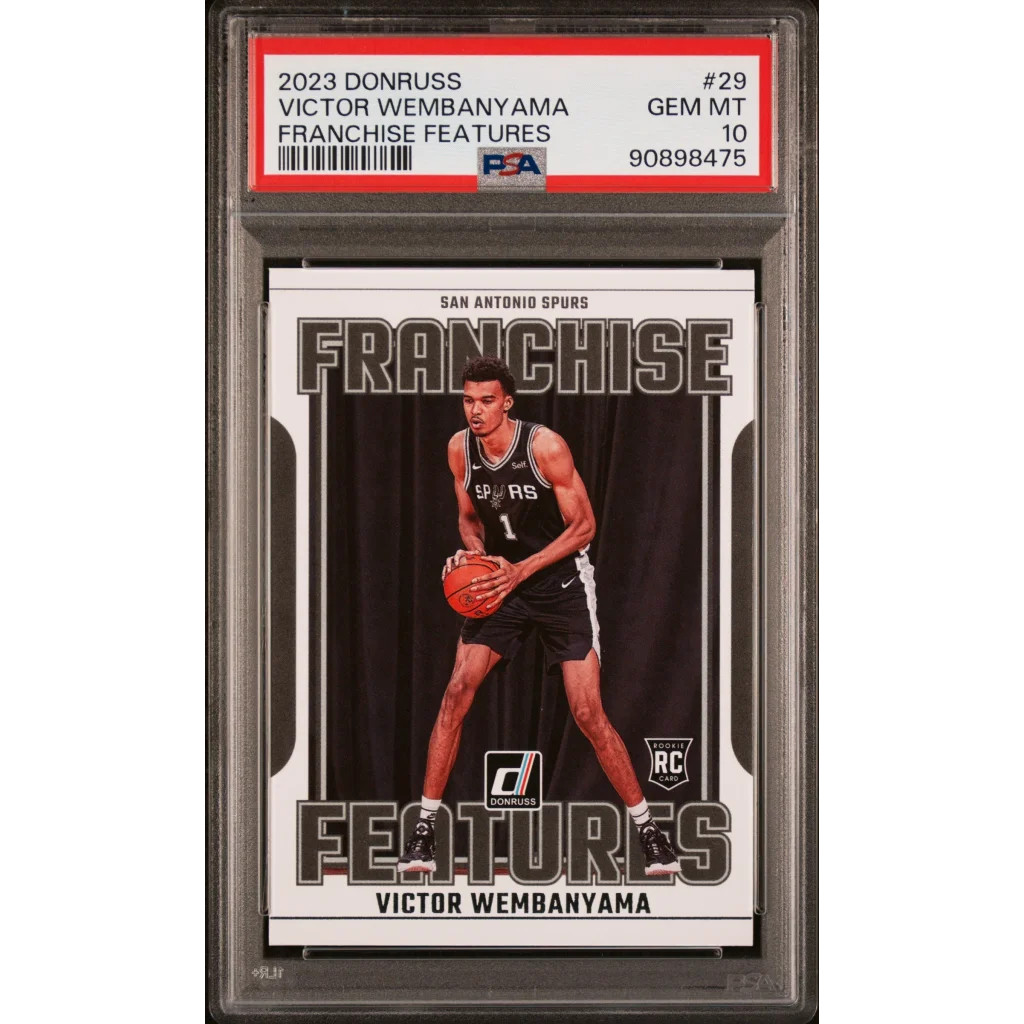 Graded PSA 10 Gem Mint 2023 Panini Donruss Victor Wembanyama #29 Rookie Card