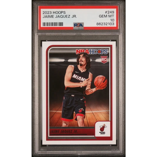 Graded 2023 Panini Hoops Jaime Jaquez Jr #249 Rookie RC Basketball Card PSA 10 Gem Mint | Hall of Fame Sports Memorabilia | vintageantiquesgifts.com