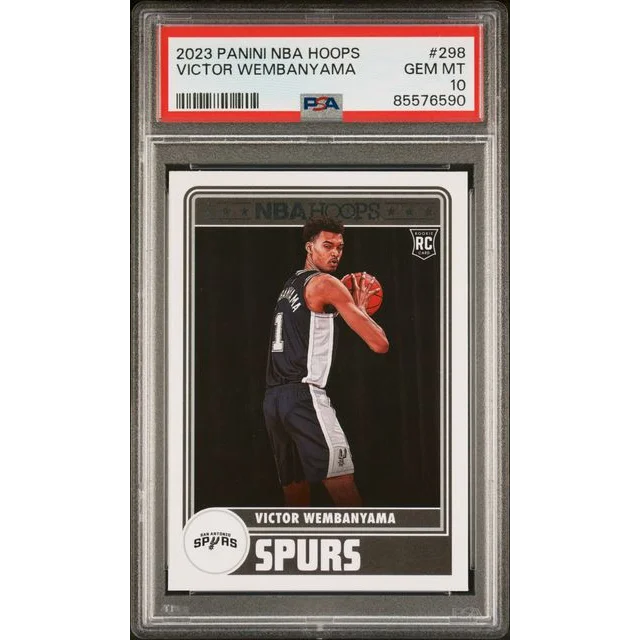 Graded 2023 Panini Hoops Victor Wembanyama #298 Rookie RC Basketball Card PSA 10 Gem Mint | Hall of Fame Sports Memorabilia | vintageantiquesgifts.com
