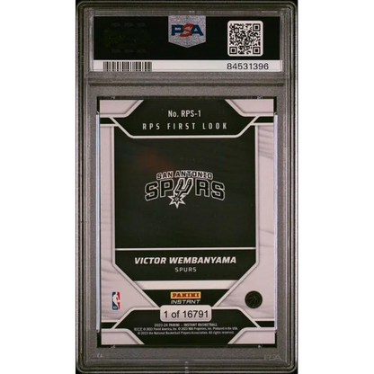 Graded 2023 Panini Instant RPS First Look Victor Wembanyama #RPS1 Rookie RC Basketball Card PSA 10 Gem Mint | PSA 10 Gem Mint Graded Rookie Card | vintageantiquesgifts.com