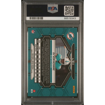 PSA graded 2023 Mosaic DeVon Achane NFL debut football trading card