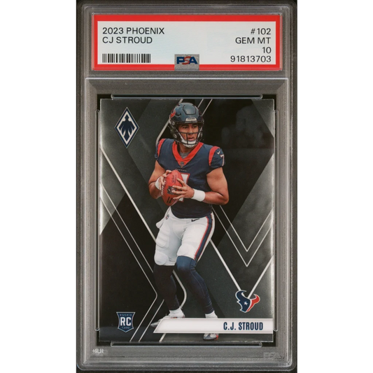 Graded 2023 Panini Phoenix CJ Stroud #102 Rookie RC Football Card PSA 10 Gem Mint | Hall of Fame Sports Memorabilia | vintageantiquesgifts.com