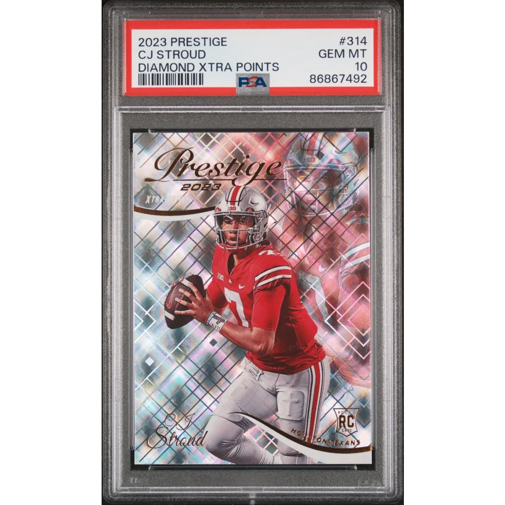 Graded 2023 Panini Prestige CJ Stroud #314 Diamond Xtra Points Rookie RC PSA 10