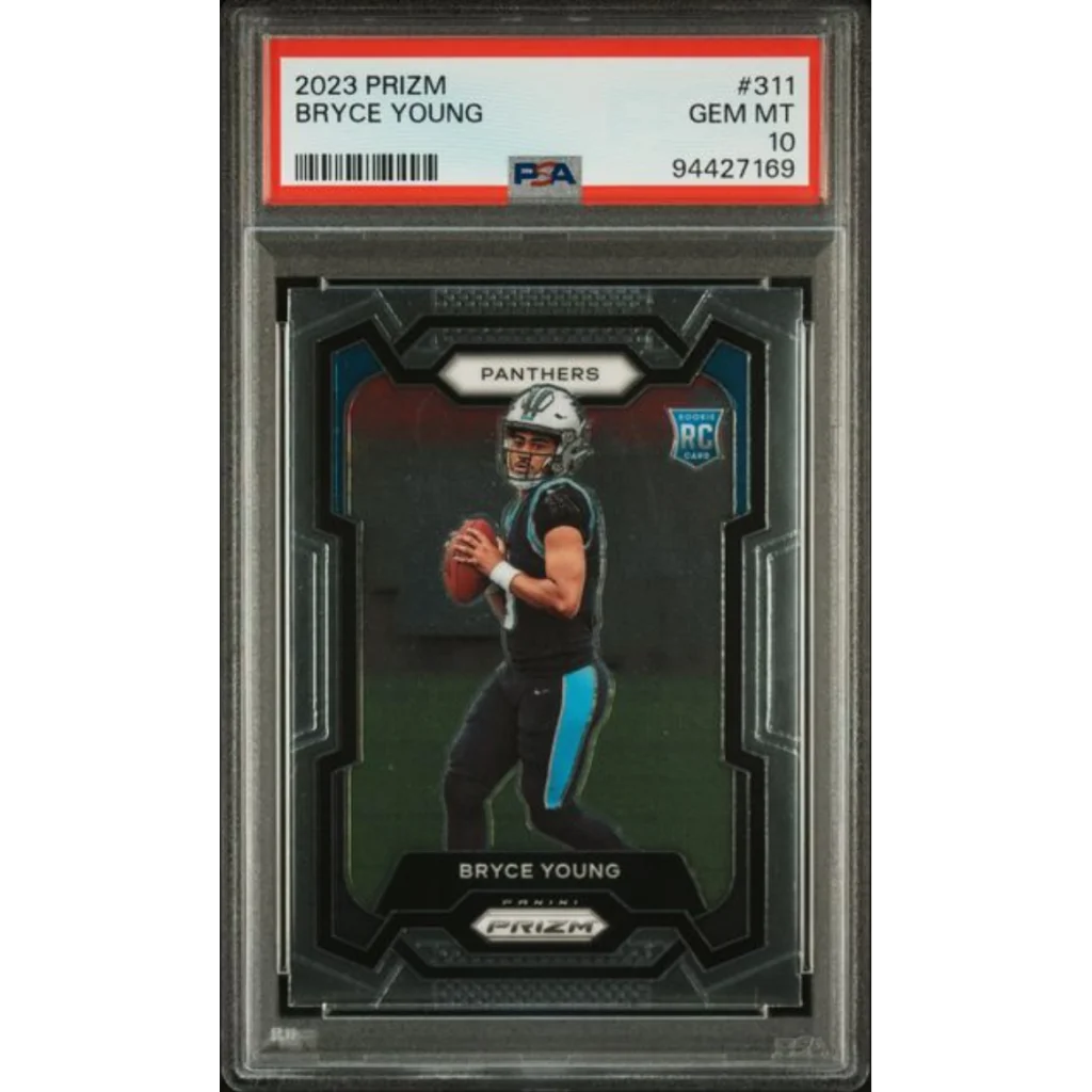Graded 2023 Panini Prizm Bryce Young #311 Rookie RC Football Card PSA 10 Gem Mint
