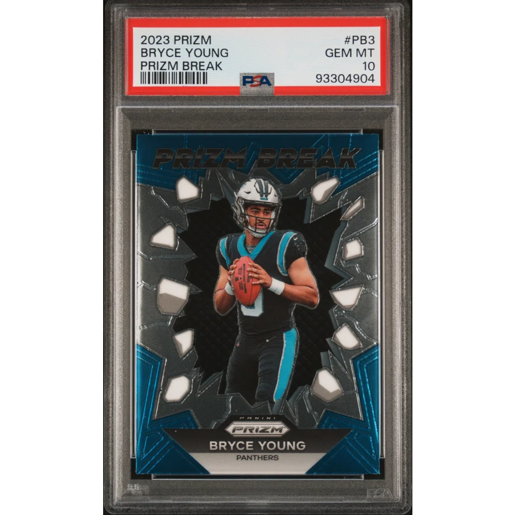 PSA-graded 2023 Bryce Young Prizm football card Gem Mint 10 by Professional Sports Authenticator