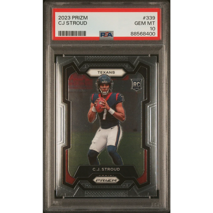 Graded 2023 Panini Prizm CJ Stroud #339 Rookie RC Football Card PSA 10 Gem Mint | Hall of Fame Sports Memorabilia | vintageantiquesgifts.com