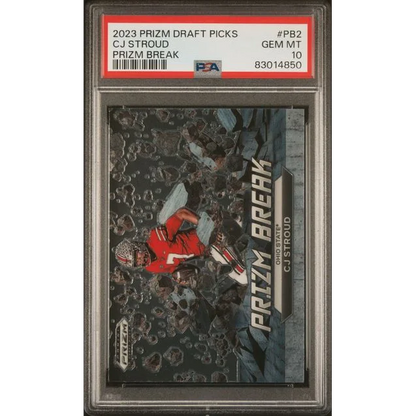 Graded 2023 Panini Prizm Draft Picks CJ Stroud #PB2 PSA 10 Gem Mint RC