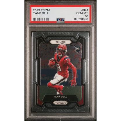 Graded 2023 Panini Prizm Tank Dell #341 Rookie RC Football Card PSA 10 Gem Mint | Hall of Fame Sports Memorabilia | vintageantiquesgifts.com