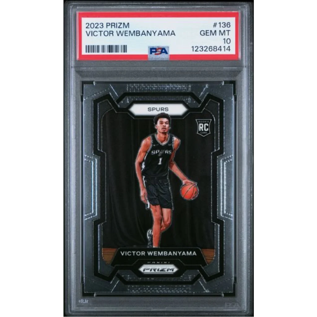 Graded 2023 Panini Prizm Victor Wembanyama #136 Rookie RC Basketball Card PSA 10 Gem Mint | Hall of Fame Sports Memorabilia | vintageantiquesgifts.com