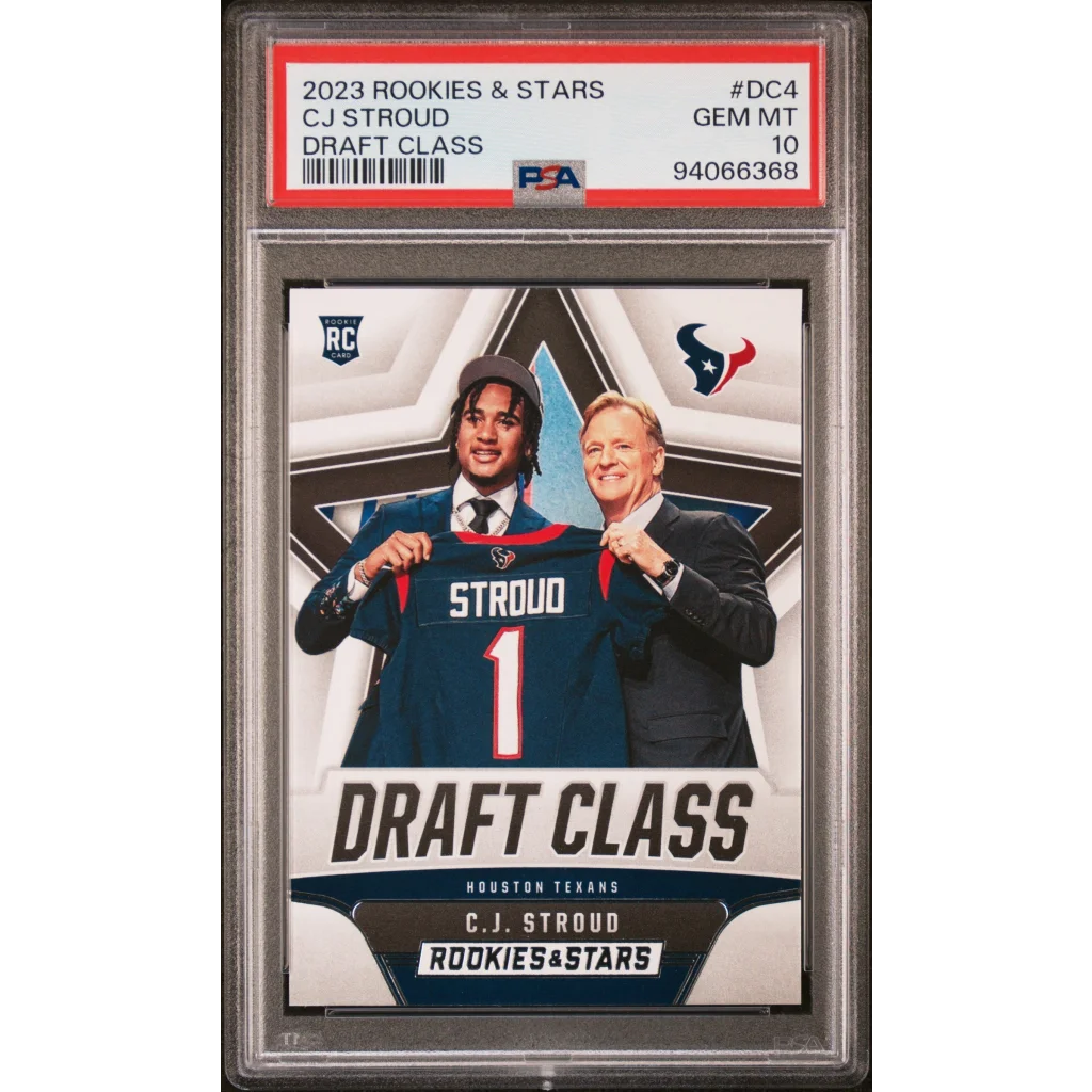 Graded 2023 Panini Rookies & Stars CJ Stroud #DC4 Draft Class Rookie RC Football Card PSA 10 Gem Mint | Hall of Fame Sports Memorabilia | vintageantiquesgifts.com