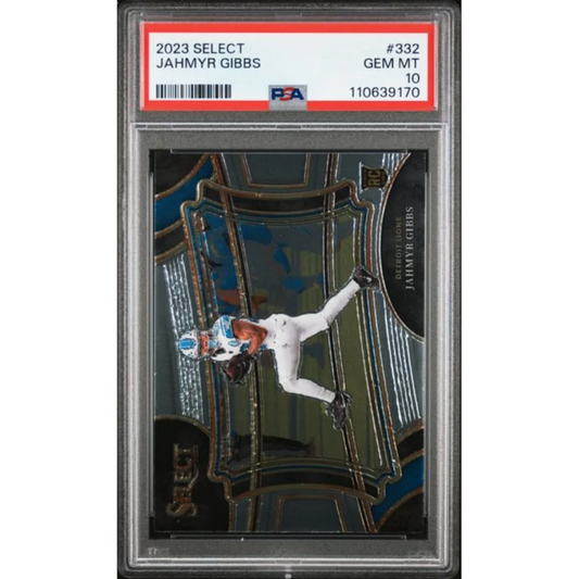 Graded 2023 Panini Select Jahmyr Gibbs #332 Rookie RC Football Card PSA 10 Gem Mint | Hall of Fame Sports Memorabilia | vintageantiquesgifts.com