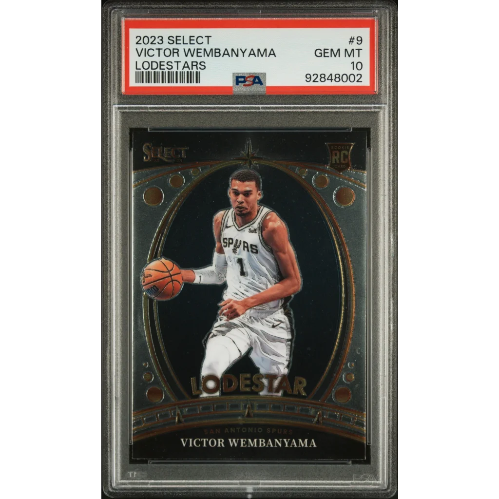 Graded 2023 Panini Select Victor Wembanyama #9 Lodestars Rookie RC Basketball Card PSA 10 Gem Mint | Hall of Fame Sports Memorabilia | vintageantiquesgifts.com