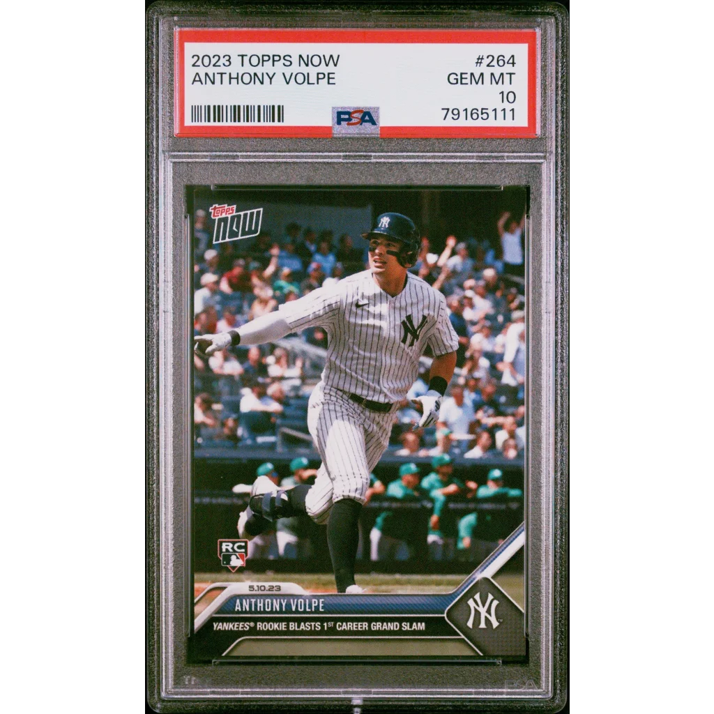 Graded 2023 Topps Now Anthony Volpe #264 Rookie RC Baseball Card PSA 10 Gem Mint | Hall of Fame Sports Memorabilia | vintageantiquesgifts.com