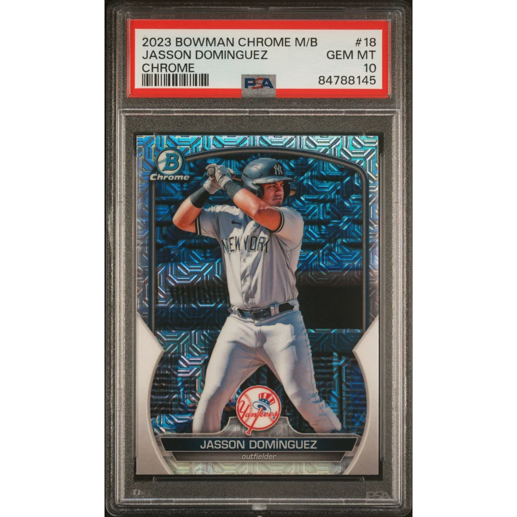 Graded PSA 10 2023 Bowman Chrome Jasson Dominguez Yankees Rookie Card