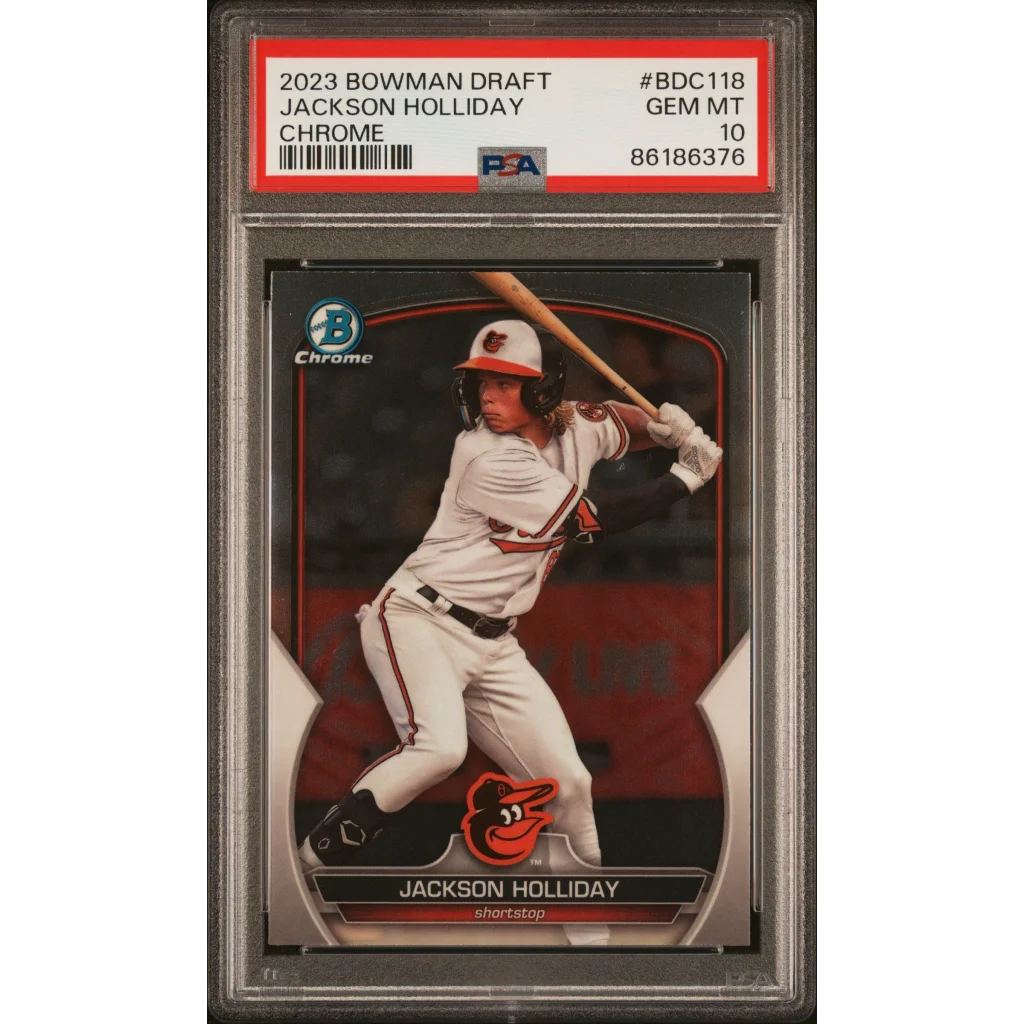 PSA Graded Jackson Holliday Baseball Card ready to ship, perfect for collectors