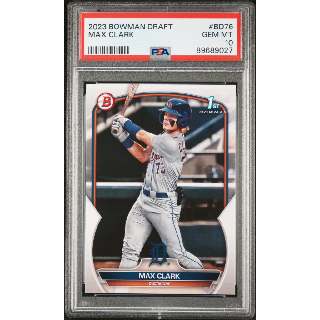 Graded 2023 Bowman Draft Max Clark #BD76 PSA 10 Gem Mint rookie card