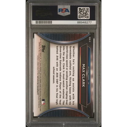 Graded 2023 Topps Bowman Draft Max Clark #BDN8 Draft Night Rookie RC Baseball Card PSA 10 Gem Mint | PSA 10 Gem Mint Graded Rookie Card | vintageantiquesgifts.com