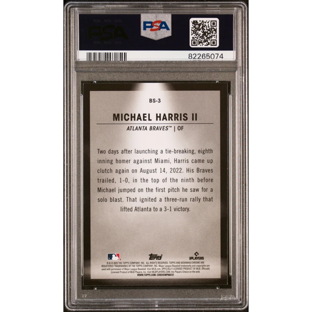 PSA Graded Harris II Bowman Chrome Baseball Card – Vintage and
