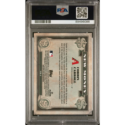 Graded 2023 Topps Bowman Platinum Corbin Carroll #NM4 New Money Rookie RC Baseball Card PSA 10 Gem Mint | PSA 10 Gem Mint Graded Rookie Card | vintageantiquesgifts.com