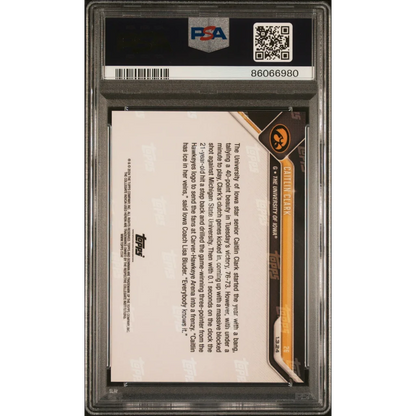 PSA Graded Caitlin Clark Bowman U Now Basketball Card for sports collectors